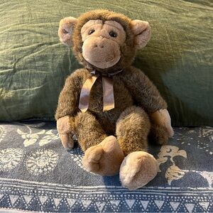 Jimby, Russ Brand Stuffy Stuffed Animal, Adorable Brown Plush Monkey Toy